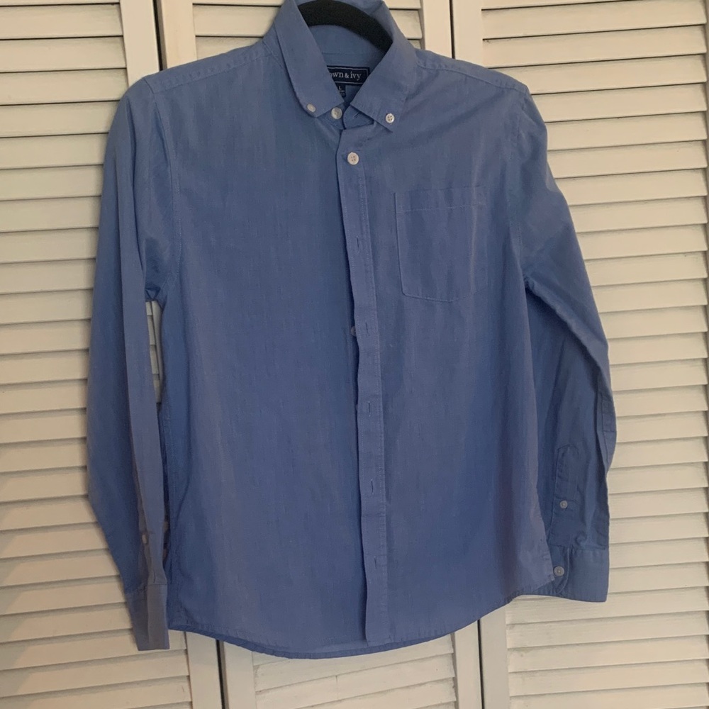 Uniqlo Light Blue Casual Button-Down Shirt